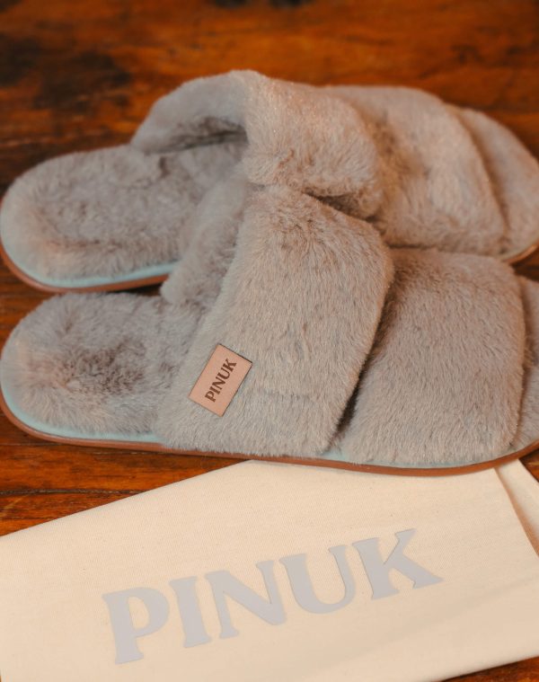 Pantufa Duo Agatha Cinza